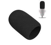 PhantAccy Microphone Windscreen/Pop-Filter for Hyperx Quadcast S Mic, Furry Dead-cat Wind-muff Mic Cover for Filtering Wind Noise,Plosives and Hissing Noise (Foam-Black)