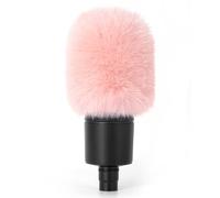 PhantAccy Pop Filter/Windscreen for Audio-Technica AT-2020 AT-2035 AT-2040 AT-2050 ATR2500 ATR2500X AT-4040 Microphones, Furry Mic Cover for Wind and Ambient Noise Reduction (Furry-Pink)