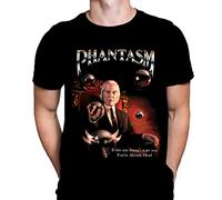 Phantasm Mens Tshirt Sci-Fi Gothic Horror Print, Black Graphic T-Shirt, Movie Poster Tee