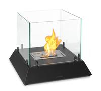 Phantasma Cubo ethanol fireplace smokeless & odourless stainless steel burner safety glass