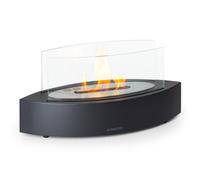 Phantasma Curve ethanol fireplace smokeless & odourless stainless steel burner safety glass