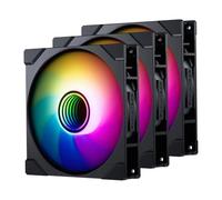 PHANTEKS 140mm RGB 3-Pack Reverse Blade Gaming PC Fan - PWM Fan - Up to 1800 RPM - High Airflow - Low Vibration - Quiet - Compatible with Desktop, Laptop, Radiator