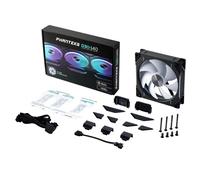 Phanteks D30 140mm D-RGB PWM Fan - High Airflow, 30mm Frame, Individually Addressable RGB - Black