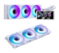Phanteks Glacier One 360 M25 LCD White RGB All In One CPU Cooler - 360mm + M25 Gen2 Reverse 120mm Triple Fan Pack