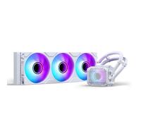 Phanteks Glacier One 360M25 White RGB AIO CPU Water Cooler - 360mm Radiator, High-Performance Cooling, Infinity Mirror RGB Pump Cap, VRM Cooling Fan, Intel & AMD Socket Compatibility