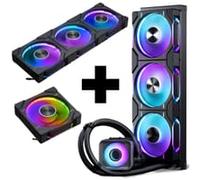 Phanteks Glacier One D30 X2 360mm + D30 120mm Reverse Triple Pack + D30 120mm Normal Single Pack - Black