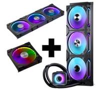 Phanteks Glacier One D30 X2 420mm + D30 140mm Reverse Triple Pack + D30 140mm Normal Single Pack- Black