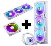 Phanteks Glacier One D30 X2 420mm + D30 140mm Reverse Triple Pack + D30 140mm Normal Single Pack- White