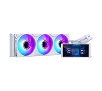 Phanteks Glacier One M25 LCD RGB All-In-One CPU Liquid Cooler with 6" IPS Display, M25 Gen2 ARGB Fans, NEXLINQ Compatible, Intel & AMD Support - 360mm White