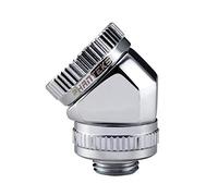 PHANTEKS Glacier Rotary Anschluss 45 Grad G1/4 Zoll AG auf 16mm AD Hardtube - drehbar, chrome silber