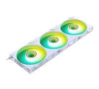 PHANTEKS M25 Gen2 PC Fan 140mm RGB 3-Pack - Reverse Blade Gaming PC Fan White | PWM Fan - up to 1,800 RPM - Modular System - High Airflow - Low Vibration - Quiet