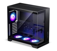 Phanteks XT V5 PC Case, ATX Mid-Tower, Tempered Glass, RGB | Black, showcase design, side air intake, 360 mm radiator support, 4 pre-installed RGB fans