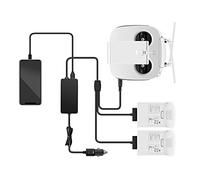 Phantom 4 Pro Battery Car Charger, 3 in 1 Fast Charger for DJI Phantom 4 Phantom 4 Pro Drone, Charging 2 Batteries+1 Remote Control Car Charger Portable Outdoor Charging Accessories