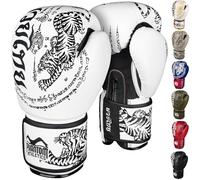 Phantom Athletics Boxing Gloves - Muay Thai, MMA and Kickbox, 10 oz, White