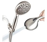 Phantom Cables WI1-41S High Pressure Handheld Shower Head, 10-Setting Showerhead, 4.7”Detachable Showerhead Set with 5ft Hose, Adjustable Bracket