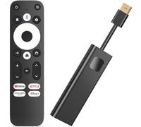 Phantom Dcolor GD1 4K Android TV Stick Certified Streamer Media Player Assistant voice remote Prime Video Chromecast Play Store Bluetooth 4K HDR 10+ Dolby Audio XM3 2.1 Dual Band WiFi USB-C