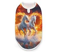 Phantom Horse Dog Shirts Sleeveless T-Shirt Pet Tank Top Soft Summer Vests Clothes for Dogs And Cat S
