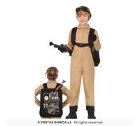 Phantom Hunter Ghost Fancy Dress Costume Beige Jumpsuit Boys Girls Age 3-12