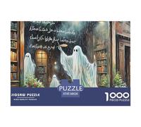Phantom Librarian Bat 1000 Piece Jigsaw Puzzle Magic Fantasy for Adults Fun Activities Memory Games Relaxing 38x26cm/1000pcs