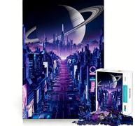 Phantom Night City Puzzle for Teenagers 1000 Pieces Mind Exercise Toy Gentle Relax Design Assembly Xmas Surprise (50x75cm)