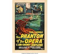 PHANTOM OF THE OPERA 1925 1 RED73 A1 Poster on Canvas - Borderless Movie Art Cult Film Images Classic Iconic 70s 80s 90s Vintage Retro Home Wall Decor Pictures Printing Modern Artwork Aesthetic Repro