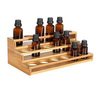 Phantom Sky 18 Slots Wooden Aromatherapy Essential Oil Carrying Box with Handle, Natural Pine Essential Oil Organizer Storage Box Case Display Holder for Travel and Presentations Gift Box