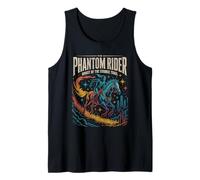 Phantom space rider galloping fire trail through stars Tank Top