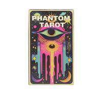 Phantom Tarot Cards, Creative Dark Tarot Deck, Spiritual Reading Deck, With Guide Meanings, Mysterious Fortune Telling Set, 78 Pieces For Family Gatherings Spiritual Readings Party Play