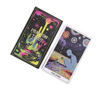 Phantom Tarot Cards - Dark Deck for Fortune Telling with Guidebook | Creative Illustrations with Card Meanings, Versatile Classic Tarot Cards for Family Gatherings, Parties, and Personal Use