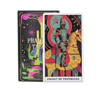 Phantom Tarot Cards, Dark Vintage Deck, Cards with Clear Printing, Tool for Fortune Reading, Divination Product Line, Deck for Family Gathering Party Meditation Travel Gift