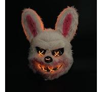 Phantomask X-Cor Horror LED Halloween Mask, Glowing Mask for Role-Playing, LED Party Mask Costume with 3 Lighting Modes, Universal Halloween Mask for All Ages and Genders.Glowing rabbit