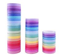 Phantomon Washi Tape Set 60 Rolls and Thin 3mm/5mm/7.5mm Assorted Washi Tape Decorative Washi Masking Tape Multi-Purpose Craft Tape in Solid, Rainbow Color for Kids, DIY, Scrapbooking