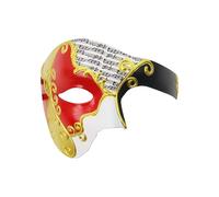 Phantoms of the Operas Half Venetians Masquerades Masked for Carnivals Cosplay Halloween Party Halloween Costumes, Black and White Red, One Size