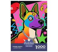 Pharaoh Hound 1000 Piece Puzzle Interlocking Thick Pieces Educational Fun Pet Dog Relaxing Activity Poster Included 70x50cm/1000pcs