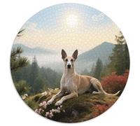 Pharaoh Hound Stunning 1000-Piece Circular Puzzle with Pet Dog, A Real Brain Workout, Lovely for Gifting Adults Or Puzzle Clubs 1000pcs (67.5x67.5cm)
