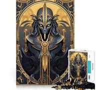 Pharaoh Illustration Teenager Jigsaw Puzzles 1000 Pieces Mind Puzzle Casual Relax Image Assembly Heartfelt Gift (50x75cm)