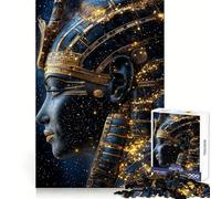 Pharaoh in The Cosmos 1000 Piece Jigsaw Puzzle for Adults Smart Reason Toy Home Enjoy Sharp Edge Santa Wish Item (38x26cm)