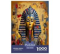 Pharaoh Jigsaw Puzzles Puzzles for Adults Kids. 1000 Pieces Impossible Challenge Toy Educational Games Home Decoration for Educational Games Gifts 70x50cm/1000pcs