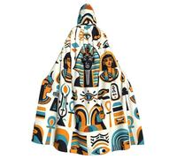 Pharaoh-Legacy Adult Witch Hooded Cape, Halloween Costume Hooded Cloak