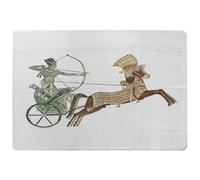 Pharaoh On War Chariot Rug Benjamin Tate Design Natural Large