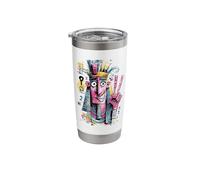 Pharaoh Peace Graffiti Pop Character Graphic Art Style Sign Stainless Steel Insulated Tumbler