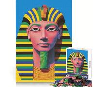 Pharaoh Portrait 1000 Piece Jigsaw Puzzles for Adults Teenagers Recall Boost Calm Escape Smooth Cut Heartfelt Gift (50x75cm)