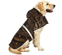 Pharaoh'S Compass Waterproof Dog Raincoat And Rain Jacket With Hood, Reflective Strips And Adjustable Belly Strap, Fits Small To Large Dogs