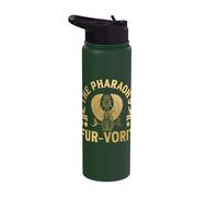 Pharaohs Fur-Vorit Bastet Pun Stainless Steel Insulated Water Bottle