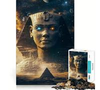 Pharaoh's Gaze 1000 Piece Jigsaw Puzzles for Adults Smart Reason Toy Quiet Fun Smooth Edge Festival Gift (38x52cm)
