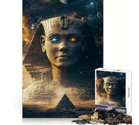 Pharaoh's Gaze 1000 Piece Jigsaw Puzzles for Adults Smart Reason Toy Quiet Fun Smooth Edge Festival Gift (38x52cm)
