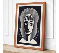 Pharaoh's Gaze Art Deco Canvas Wall Art Print 36x24 Inch (91 x 61 cm)