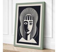 Pharaoh's Gaze Art Deco Canvas Wall Art Print 36x24 Inch (91 x 61 cm)