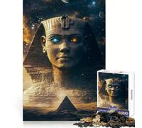 Pharaoh's Gaze Jigsaw Puzzles 1000 Piece for Adults Strengthen Recall Leisure Fun Quality Edge Elegant Gift (38x26cm)