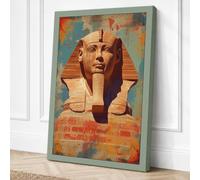 Pharaoh's Golden Mask Vintage Canvas Wall Art Print 30x20 Inch
